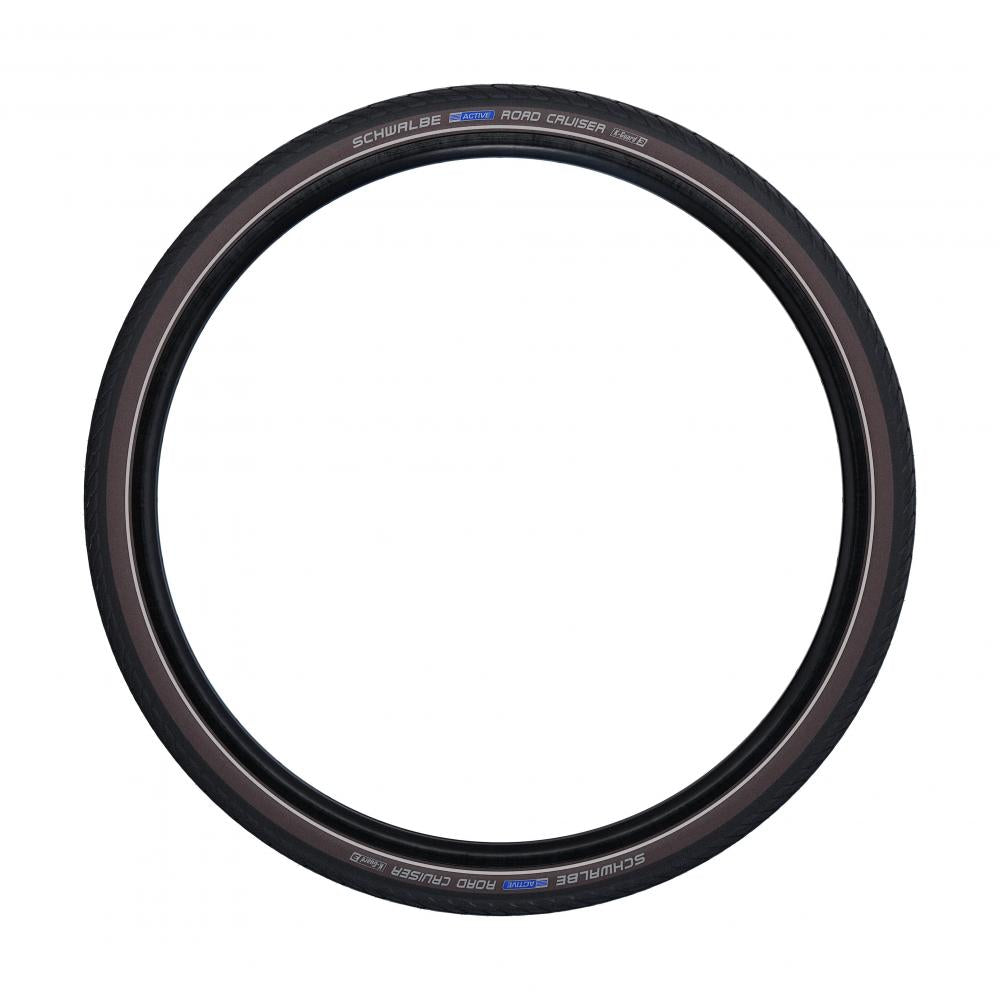 Schwalbe Road Cruiser Fahrradreifen 28x1.60 700x40C Active Line K-Guard mit Reflexstreifen.
