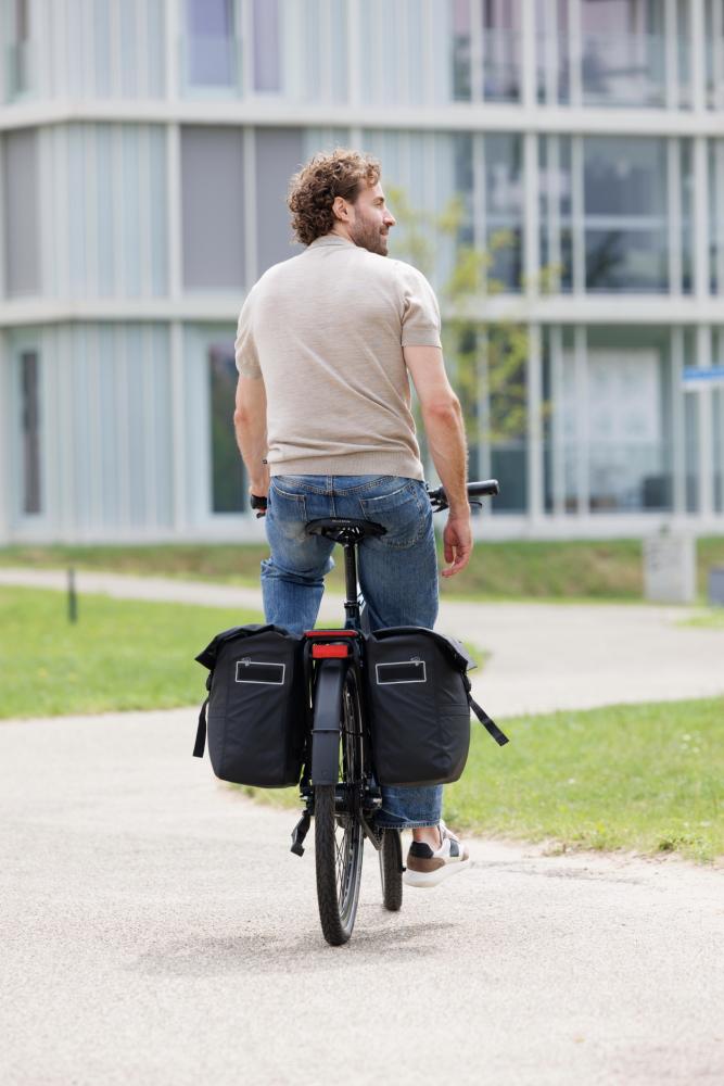 New Looxs Doppelpacktasche Leeds Double Black 2x 19L Black - clevere Gepäcklösung für Alltag und Tour