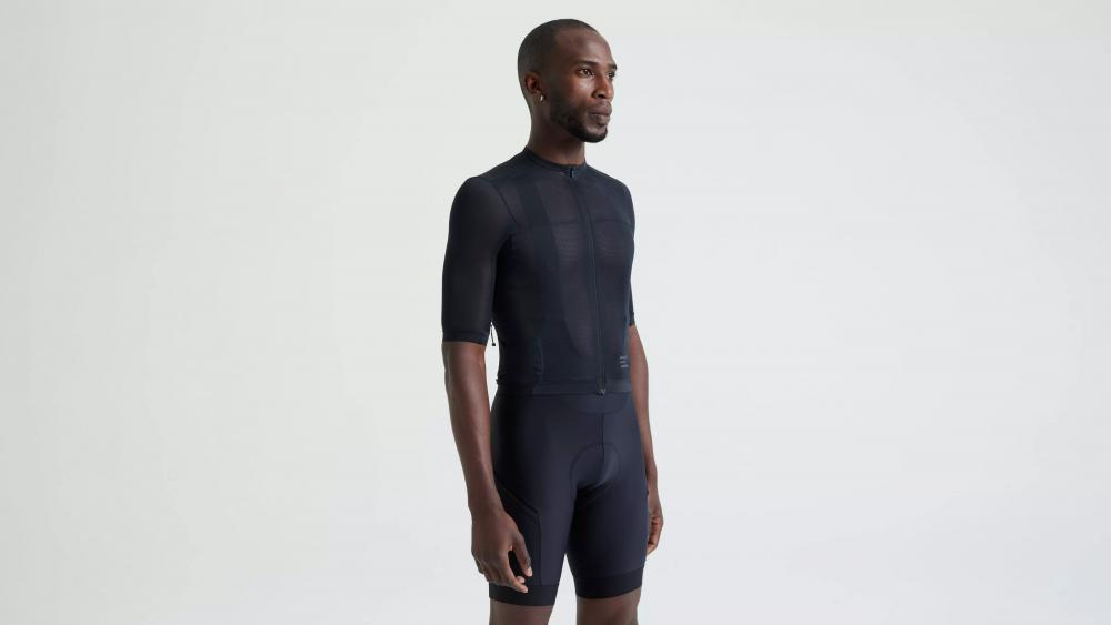 PRIME LT Jersey SS Men BLK XL - Atmungsaktives Kurzarm Fahrradtrikot Herren Schwarz