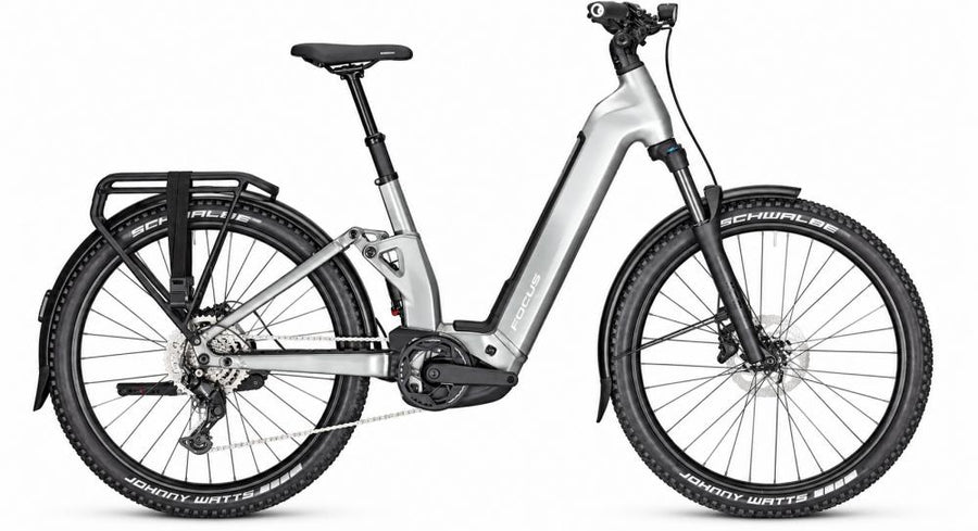 FOCUS AVENTURA² FS 6.7 Wave E-Trekkingbike 27,5 Zoll 800 Wh Silver Größe S