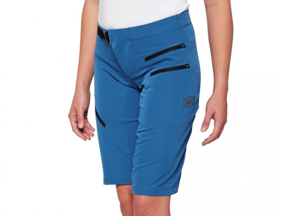 100% Airmatic Womens Shorts M Slate Blue - komfortable All-Mountain MTB-Shorts