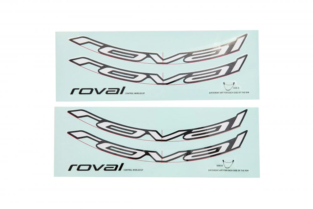 ROVAL Control SL VI Solix Laufrad 29 Zoll - Gloss Liquid Silver - Decal-Kit