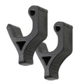 KLICKfix Riegel Oversize Ø 1520 mm für UniKlip 2/KorbKlip 2  Paarweise, schwarz, passend für dicke oder unrunde Gepäckträgerstreben, Maße: 2 x 3,5 x 5,5 cm.