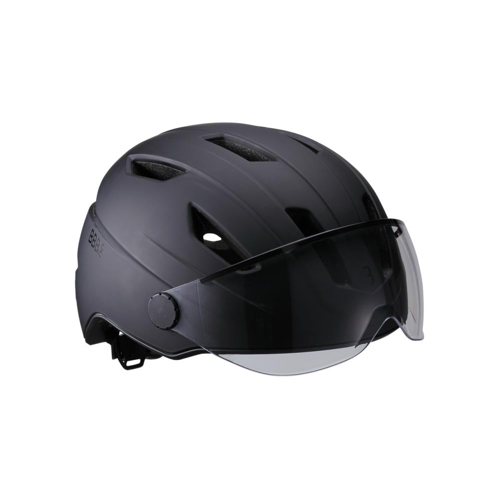 BBB Cycling Helm Move Faceshield M Matt Schwarz - sicherer Speed-Pedelec- & E-Bike-Schutz