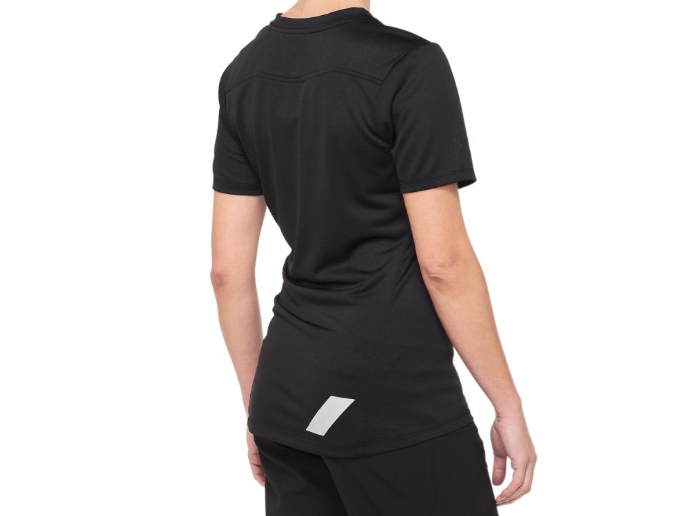 100% Ridecamp Womens Short Sleeve Jersey S black/grey - atmungsaktives MTB-Trikot für Trail-Touren