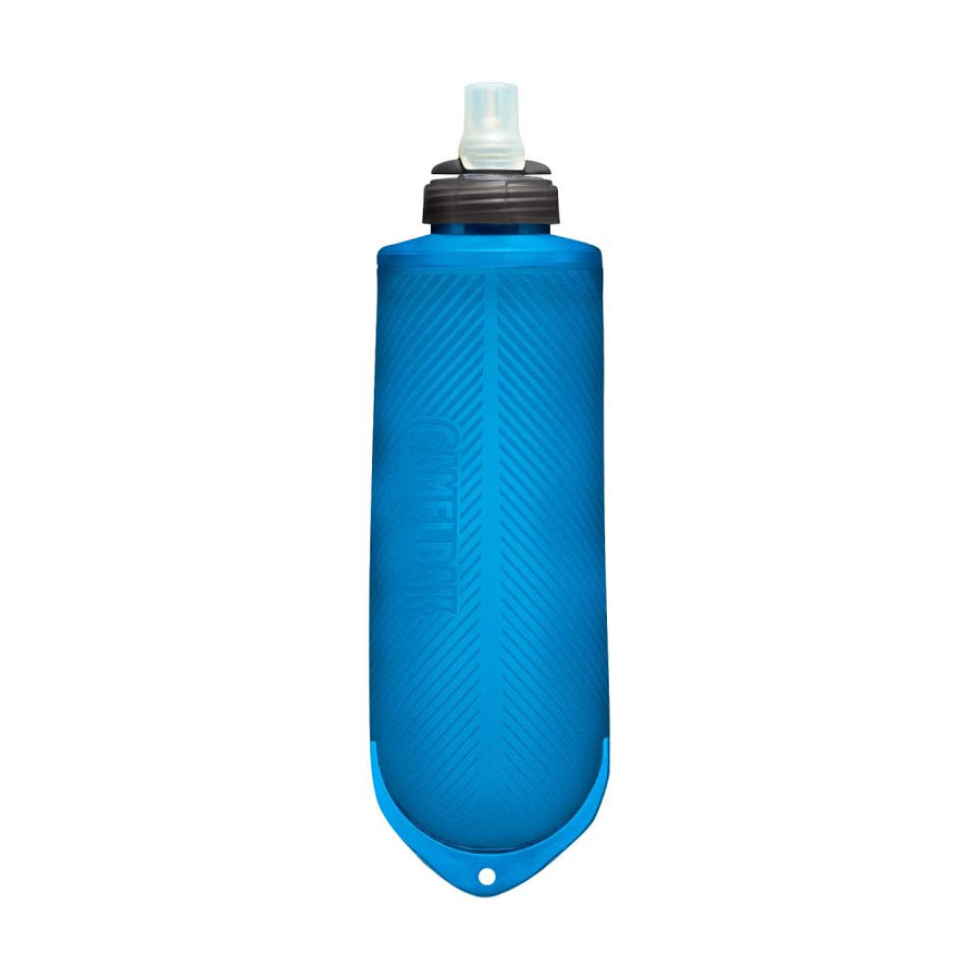 CamelBak Quick Stow Flask 620 ml - faltbare Soft-Flasche, Big-Bite-Ventil, Hydroguard antibakteriell, spülmaschinenfest, BPA-frei, Blue