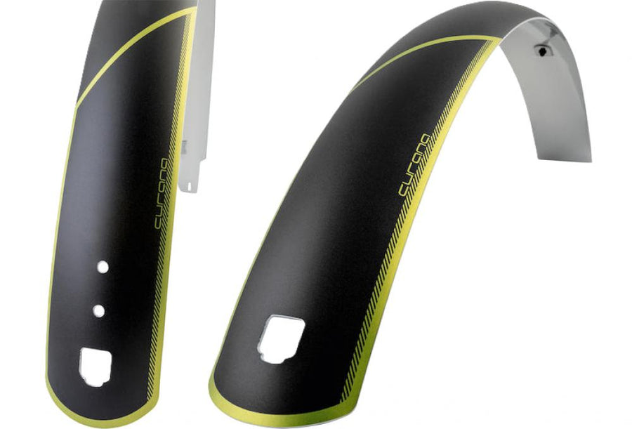 Centurion Curana Schutzblech 28\" × 60 mm Schwarz/Lime (MY2017 CL-7EQ) - Festmontage, Set