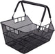 Retoure: CONTEC Hinterradkorb Mocca Multi, schwarz, 45x31x22 cm, engmaschiger Stahl, mit Federklappbügel, für Gepäckträger, sicherer Transport, modernes Design