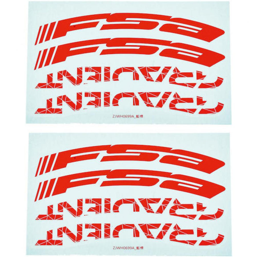 FSA Decals für Gradient Wider LRS 29" Rot - stylische Laufrad-Aufwertung