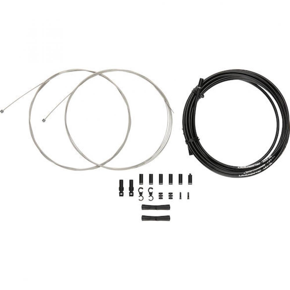 Jagwire Schaltzugset Road & Mountain Sport XL Schwarz - extra lang für Falträder & Spezialrahmen