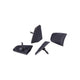 BBB Cycling BBB Kettenblattschrauben Shim Star Adapter Set grau - stilvolle Kettenblattmontage