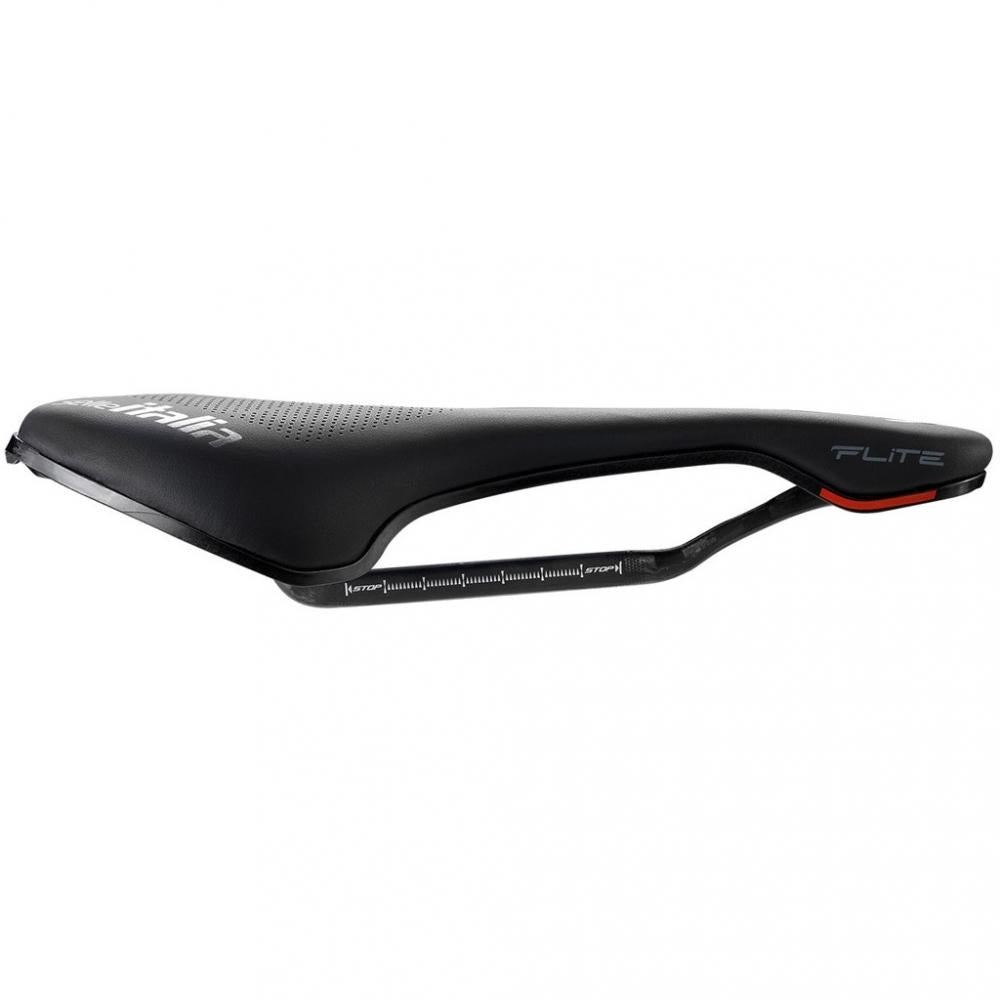 Selle Italia Flite Boost Superflow S3 schwarz - Rennradsattel mit Carbonio-Kit-Schale, TI 316-Gestell, Superflow-Aussparung für Druckentlastung