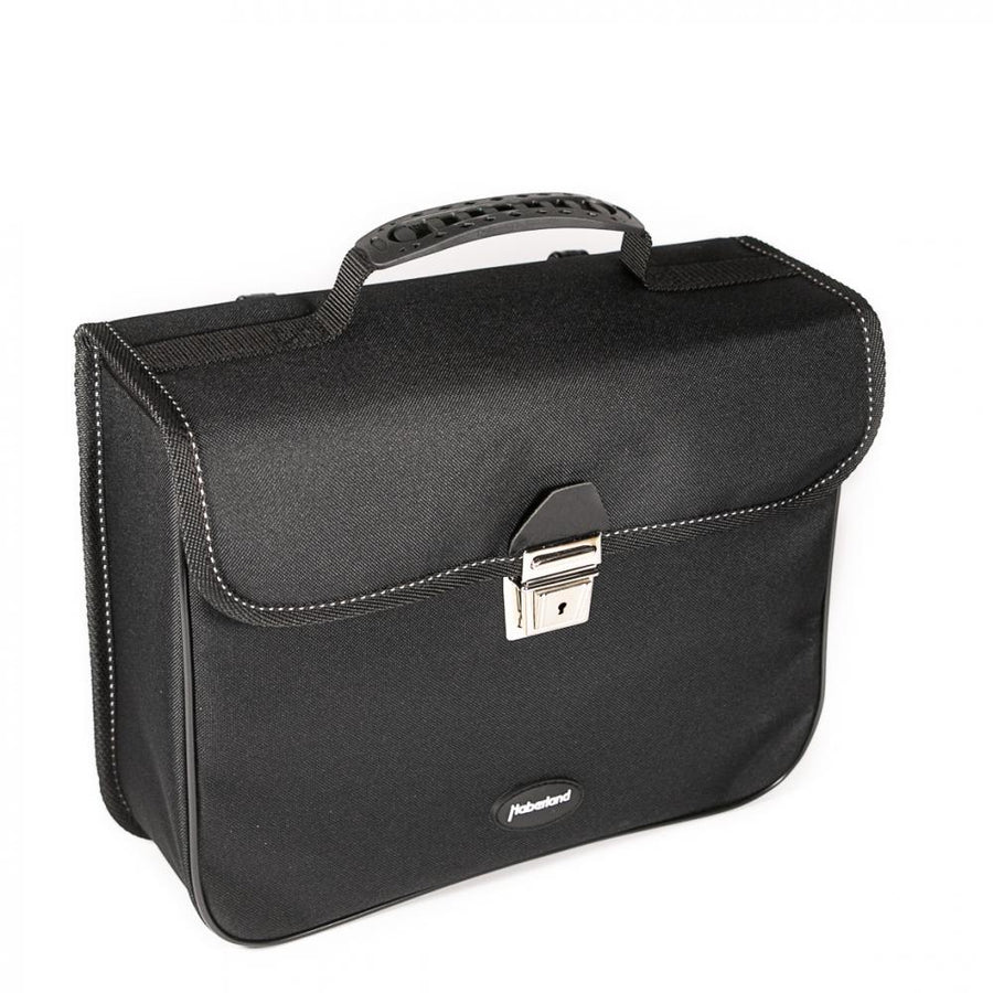 Haberland Einzeltasche 10l Standard schwarz - robuste Gepäckträgertasche für den Alltag