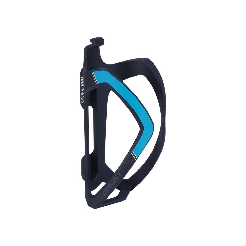 Bbb Flasschenhalter Flexcage Matt Schwarz/blau - Leichter, Flexibler Flaschenhalter