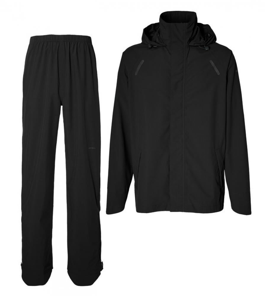 Basil Hoga Unisex Fahrrad Regenanzug in Jet Black (Regenjacke und Regenhose) in Größe S.