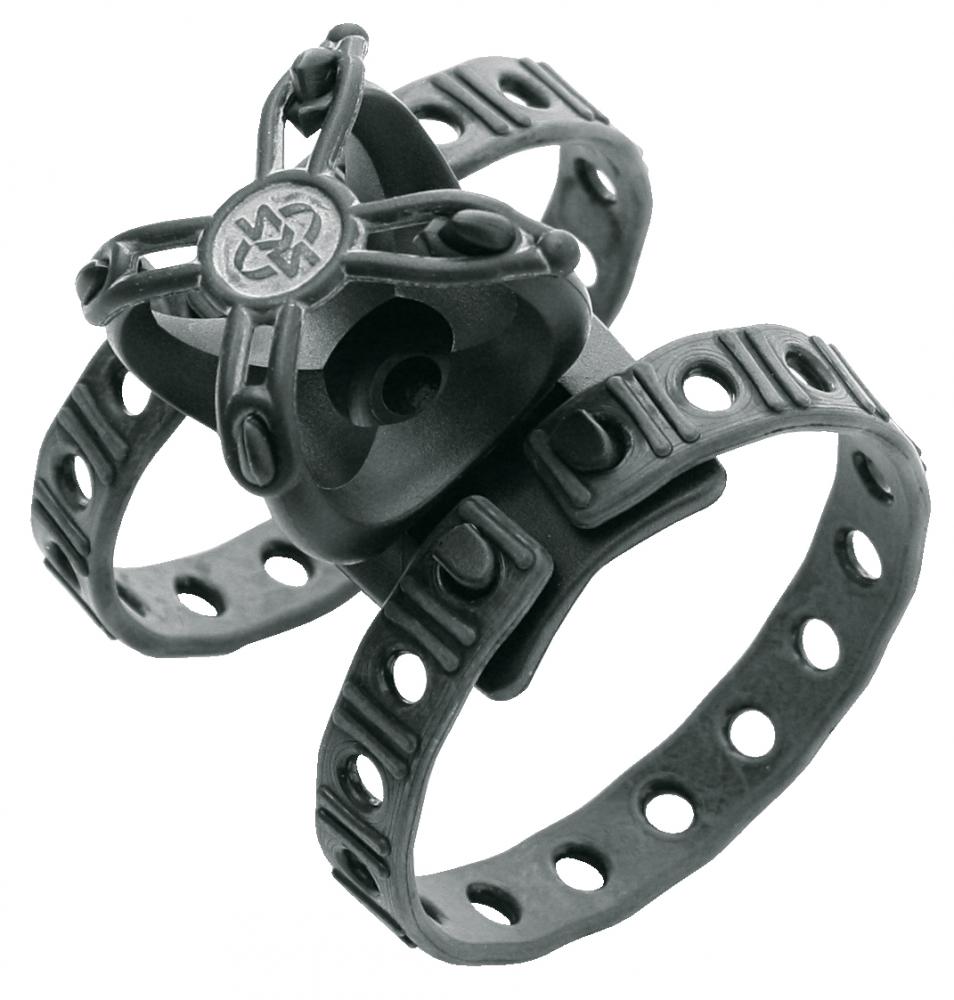 SKS Adapter Cross-Grip Multipositions-Pumpenhalterung mit Gummi-Rahmenbefestigung für Fahrräder - passend für Rahmendurchmesser bis 50 mm kompatibel mit X-Alpin und Injex-Serie