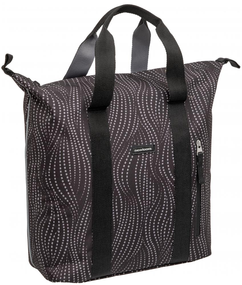New Looxs Tasche Kota Alma Black Black - stilvolle, wasserdichte Fahrradtasche