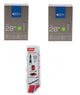 Schwalbe 2x Schlauch AV17 28x1.10-1.75" (28/47-622/635) + 1x Reparatur-Set Universal Zefal 8 Flicken 5g Klebelösung 2 Reifenheber Flickzeug