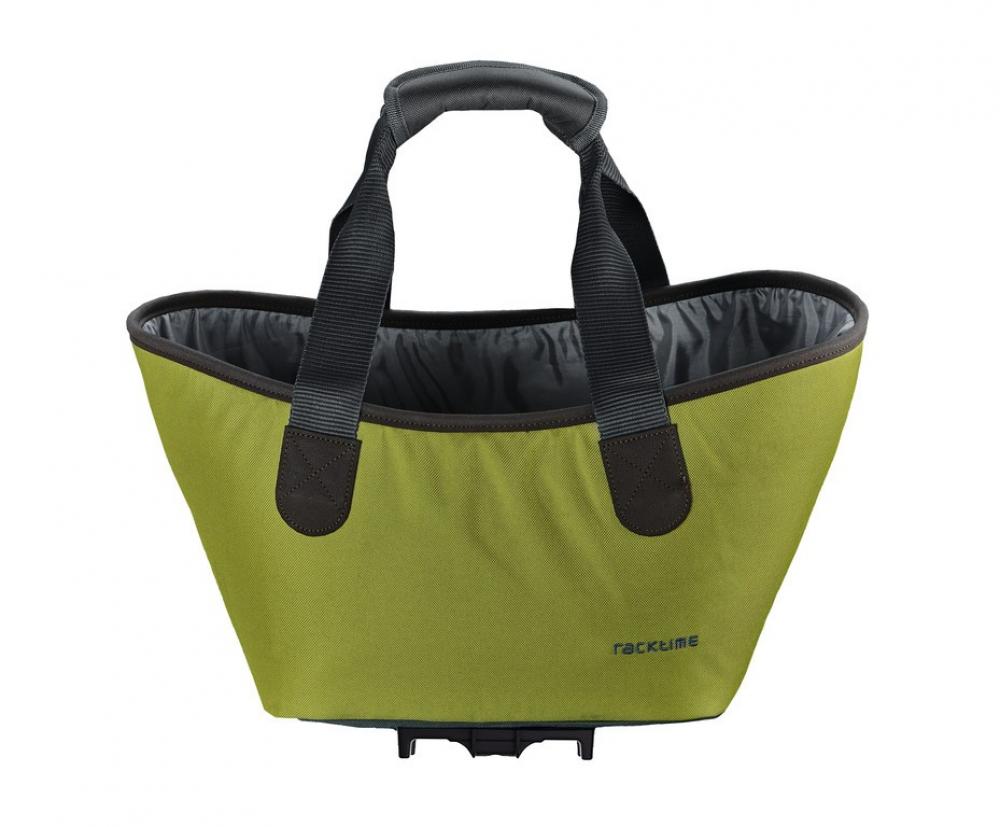 Racktime Agnetha 2.0 Einkaufstasche Lime Green - 15L Gepäckträgertasche mit Snap-it System
