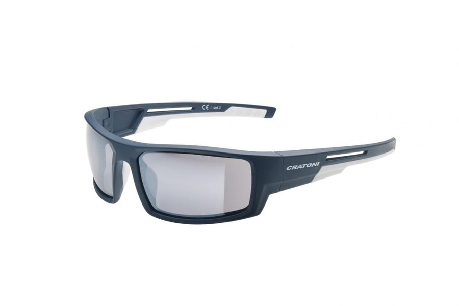 Cratoni Sonnenbrille Raw weiß matt Glas smoke