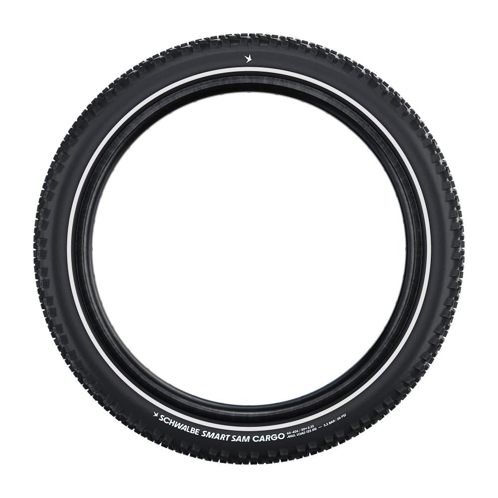 Schwalbe Smart Sam Cargo Performance Drahtreifen 60-507 schwarz, robuster Cargo-Reifen für On- und Offroad.