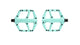 LOOK Trail Fusion MTB Plattformpedale, ice blue: hochwertige Flatpedale für Trail & All-Mountain