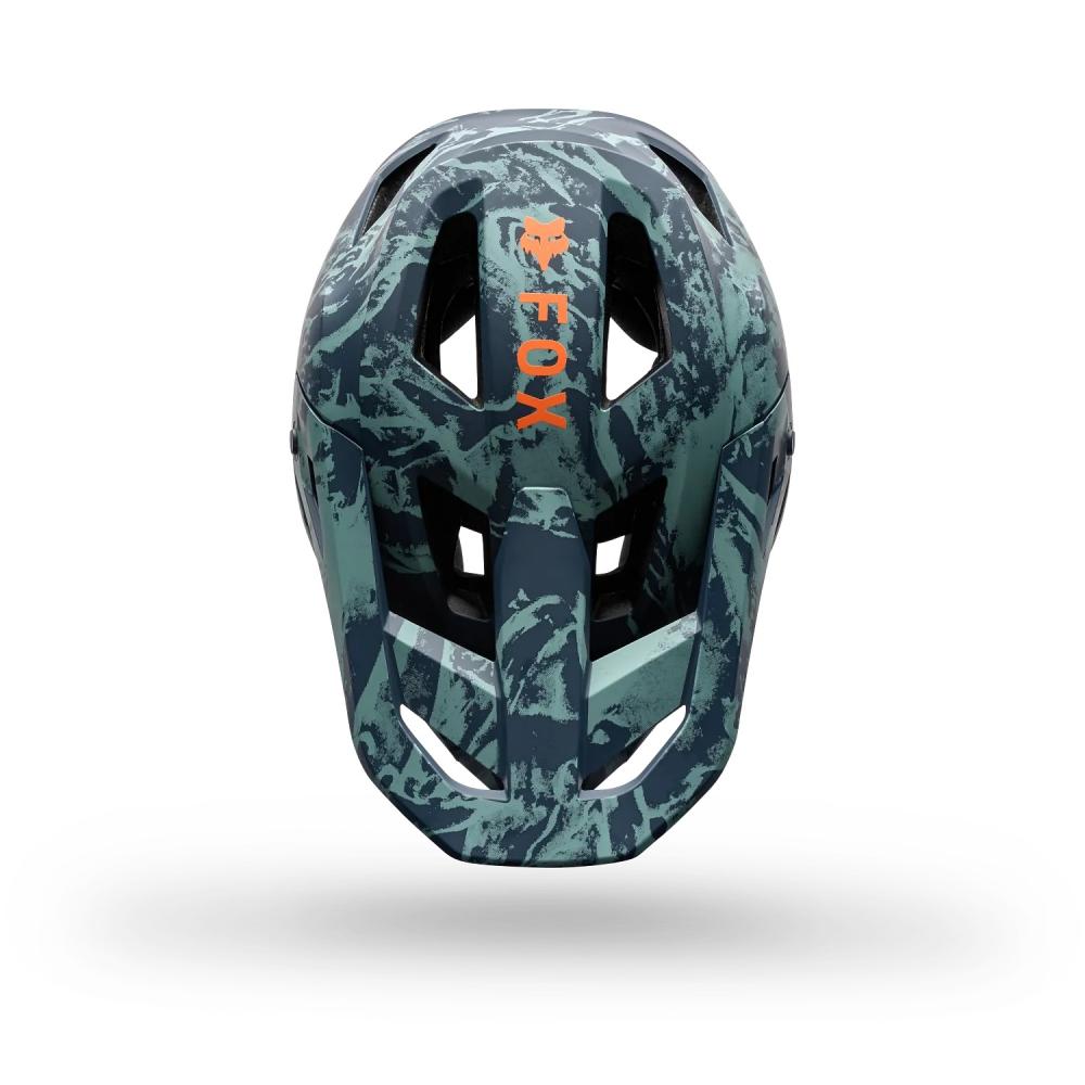 FOX Rampage Image Print Fullface-MTB-Helm Arctic Blue L 59-60 cm