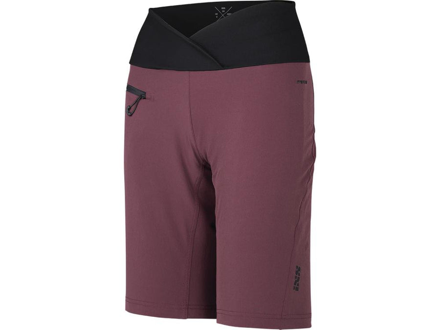 iXS Flow XTG Hip-Hugger Women Shorts Raisin 40