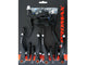 Promax V-Brake Bremsenset, schwarz, Aluminium, inklusive Bremshebel, für Vorder- und Hinterrad, 110 mm Bremsarme, geeignet für V- und Cantilever-Bremsen