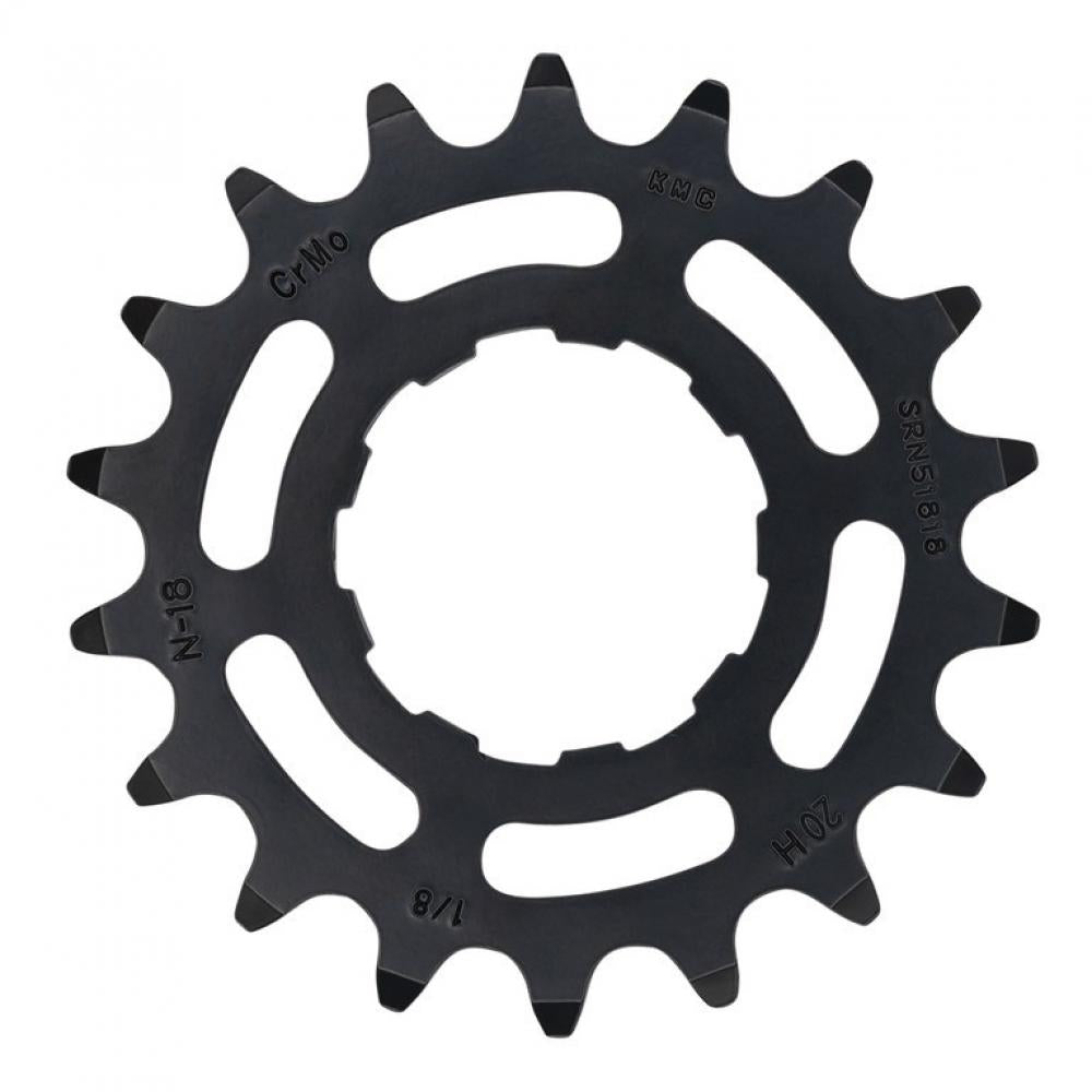KMC E-Bike Antriebsritzel schwarz 18 Zähne für Enviolo 1/2" x 1/8" aus CrMo Stahl.