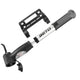 BETO Double Shot Minipumpe, Alu/Doppelkopf, Manometer, AV/DV/FV-Ventile, Ballnadel & Rahmenhalter, 5,5 bar