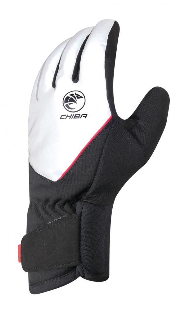 CHIBA Roadmaster Reflex - Radhandschuhe XXL, Silber reflex/schwarz, winddicht & warm