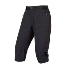 Endura Womens Hummvee ¾ Short mit Liner, Schwarz, XL, robuste MTB-Shorts mit Innenhose, atmungsaktiv, elastischer Bund, Reißverschlusstaschen