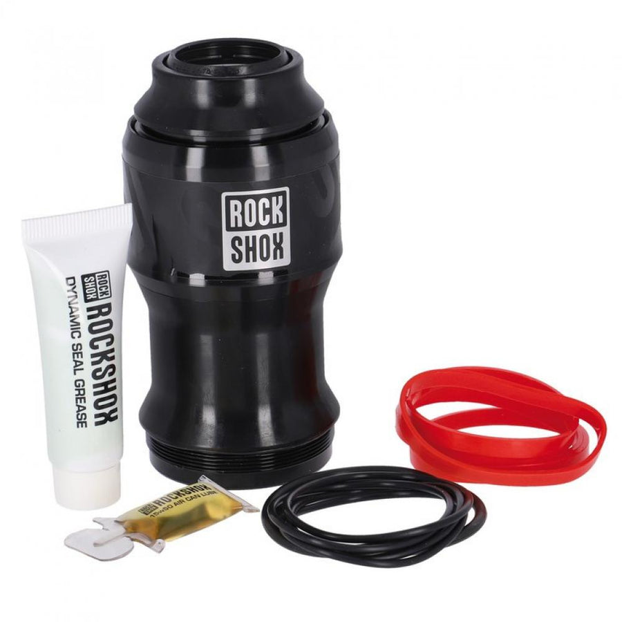 RockShox Air Can Upgrade Kit Deluxe/SDeluxe MegNeg mit schwarzer Luftkammer, Schmierfett und Dichtungen.