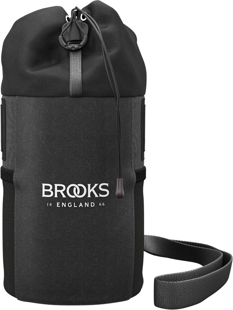 Brooks Scape Feed Pouch Black - Wasserdichte Lenkertasche 1,2 Liter Aus 600d Polyester Mit Hypalon-details - 100 G Leicht, 100x100x160 Mm