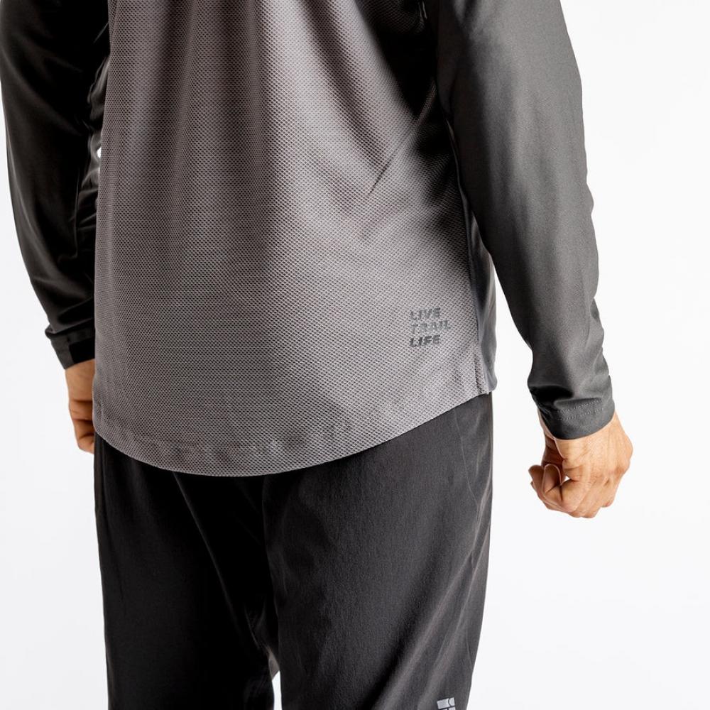 IXS Sports Division iXS Flow XTG Long Sleeve Henley XXL Graphite-Black - atmungsaktives Bike-Henley