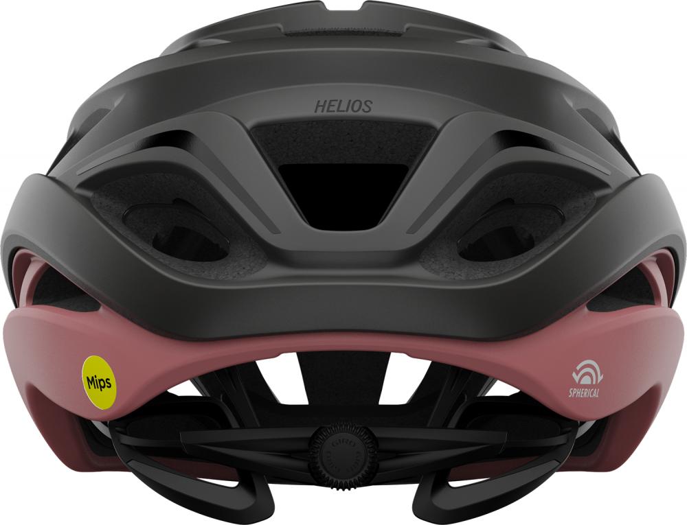 Giro Helios Spherical Helm, Matte Metallic Coal/Dusty Rose, S (51-55 cm), MIPS, Top-Belüftung, Roc Loc 5 Air, Ionic+ -Polster, Gravel & Rennrad