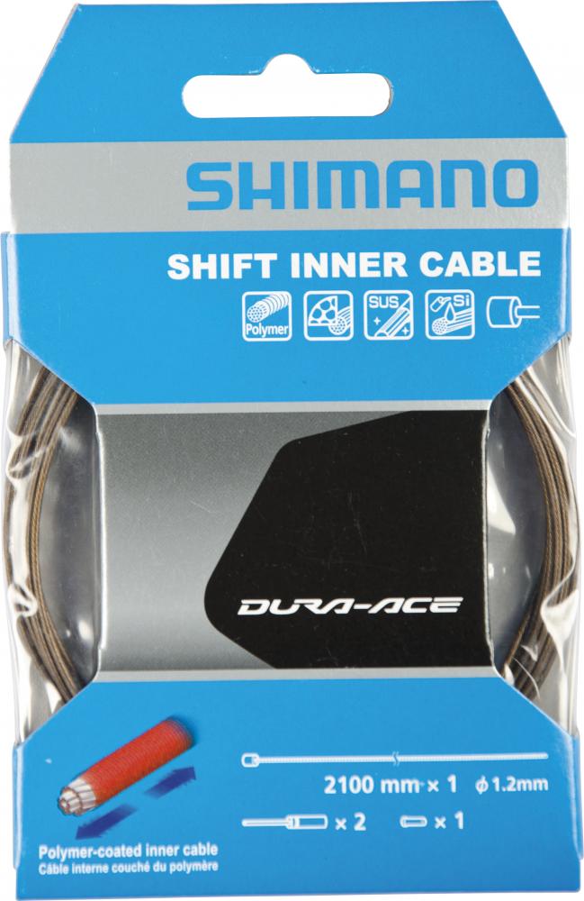 SHIMANO Schaltzug DURA-ACE polymerbeschichtet Schaltzug - Reibungsarmer Zug für Präzisionsschaltungen