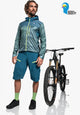 Schöffel Hybrid Jkt Flow Trail M cloudy storm blau Größe 48