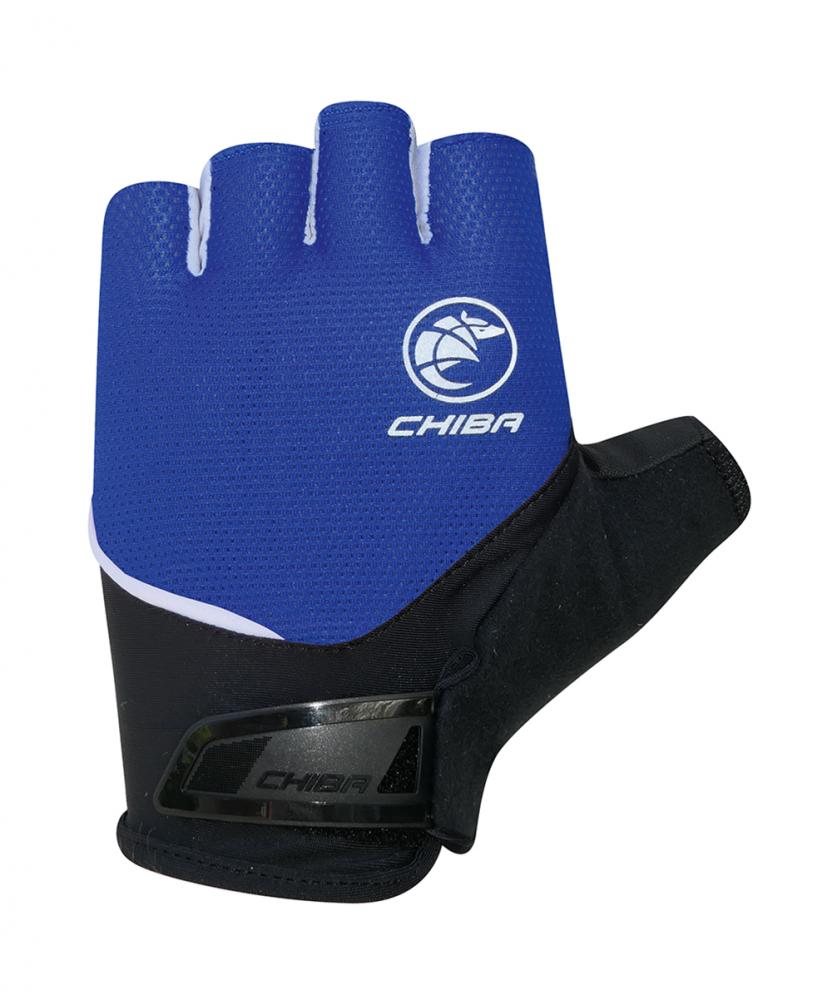 CHIBA Sport - Radhandschuhe kurz, XS, royal, atmungsaktiv, gepolstert