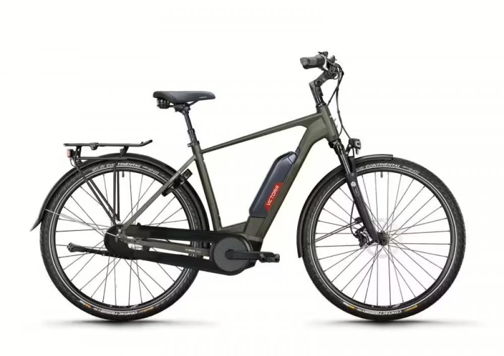 VICTORIA Elektro-Trekkingrad "Cysalo 9" (#1), Diamant, 28", warm antracite , 7-Gang SHIMANO "Nexus" LL, 56 cm