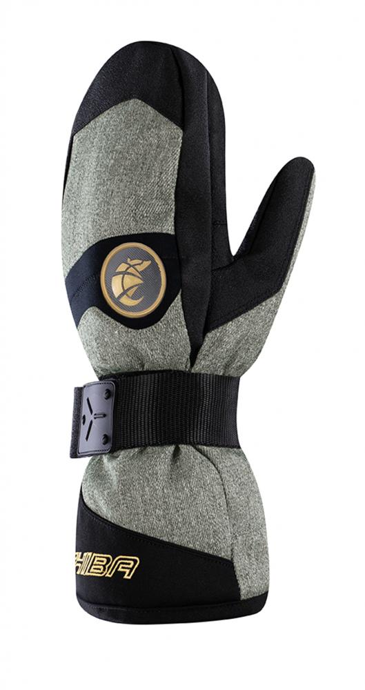 CHIBA Board Mitten - wasserdichte Primaloft Radhandschuhe olive/gold, Größe 10
