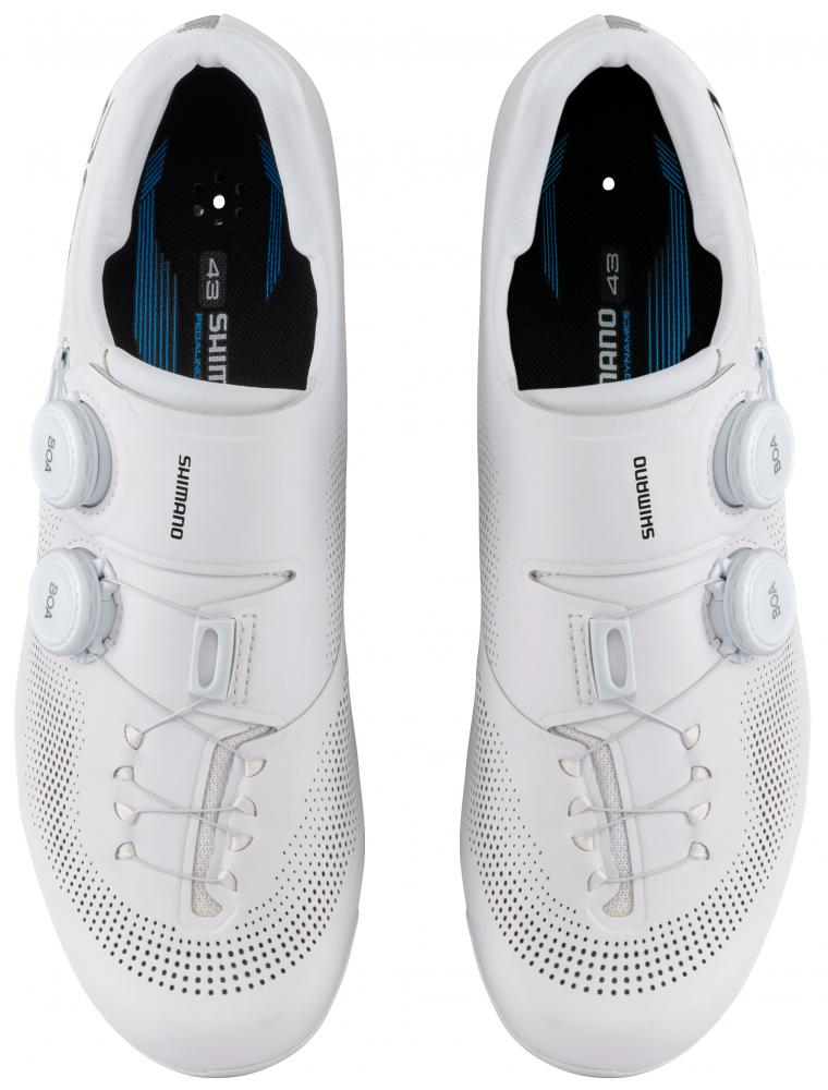 SHIMANO Fahrradschuhe RC703 Herren/Damen Road SPD-SL Fahrradschuhe Größe 47 Weiß