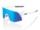 100% S3 - HiPER Mirror Lens unis Matte White - kontraststarke Performance-Sportbrille