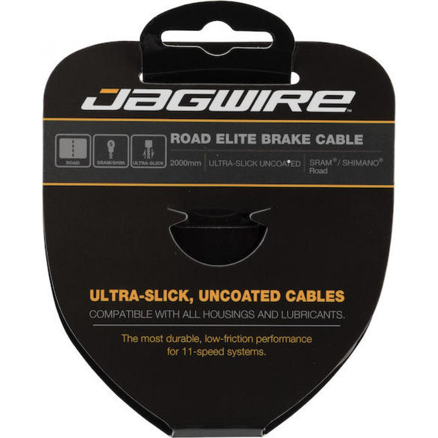 Jagwire Bremszug Road Elite Ultra-Slick polished 1.5 x 2000 mm Silber - maximale Bremsperformance