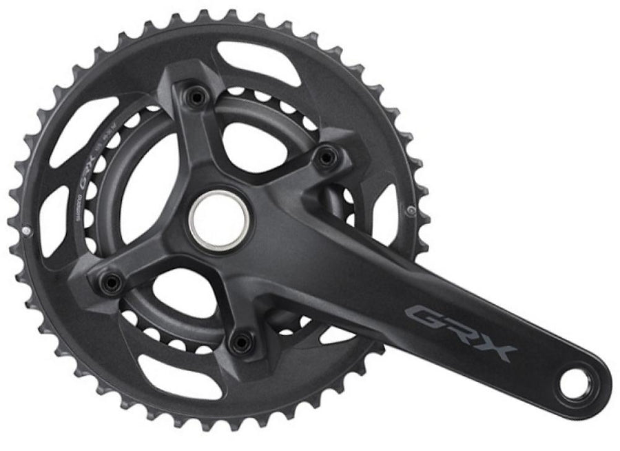 SHIMANO Kurbelgarnitur GRX FC-RX600-10 - 600-10, 10-fach, 165 mm, 46-30 Zähne, 30 Zähne, Schwarz