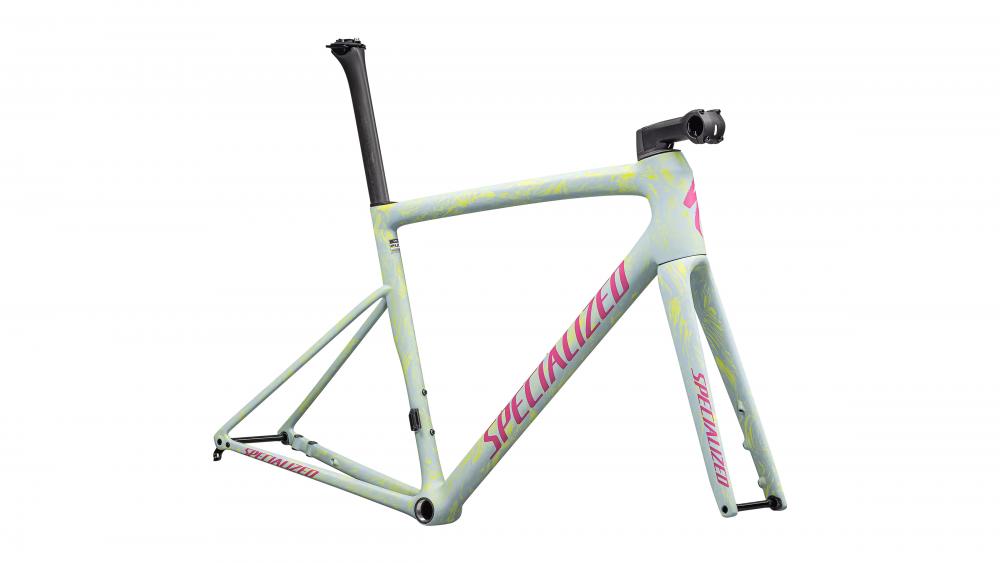 Specialized Tarmac SL8 Rahmenset - Ion Metallic/Sea/Rebel Pink - Größe 61cm - Trekkingrad