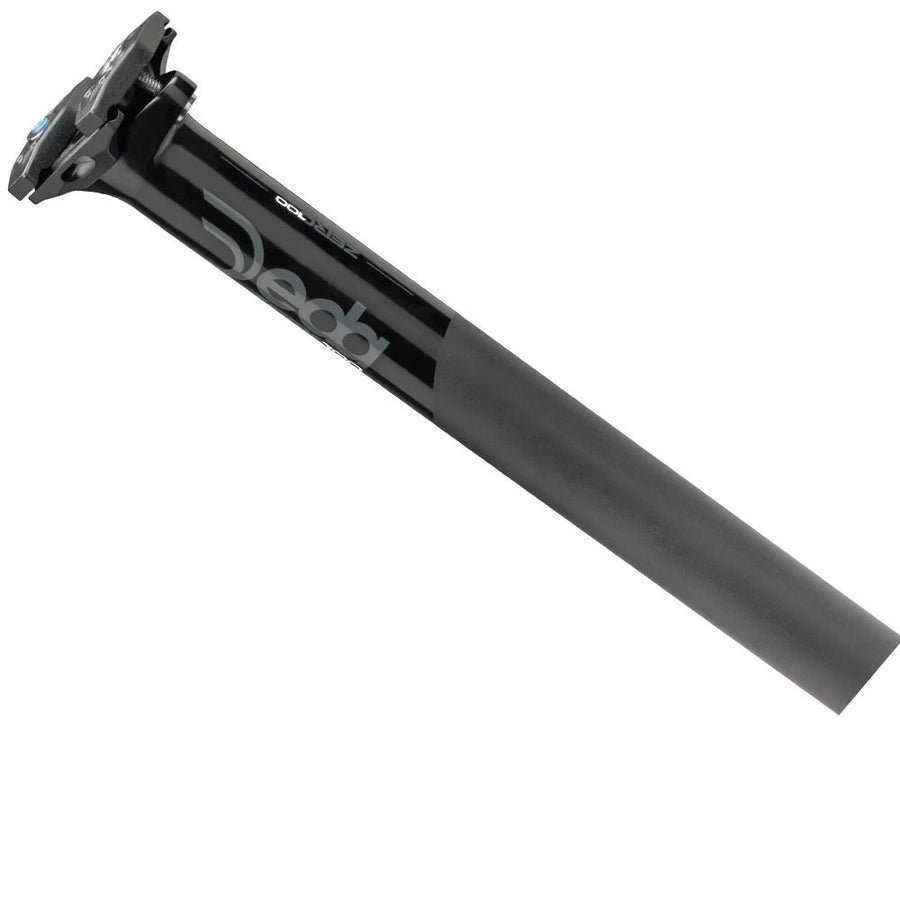 Deda Zero 100 Dritto Sattelstütze Ø 27,2 mm BOB 350mm, schwarz mit Deda-Logo.