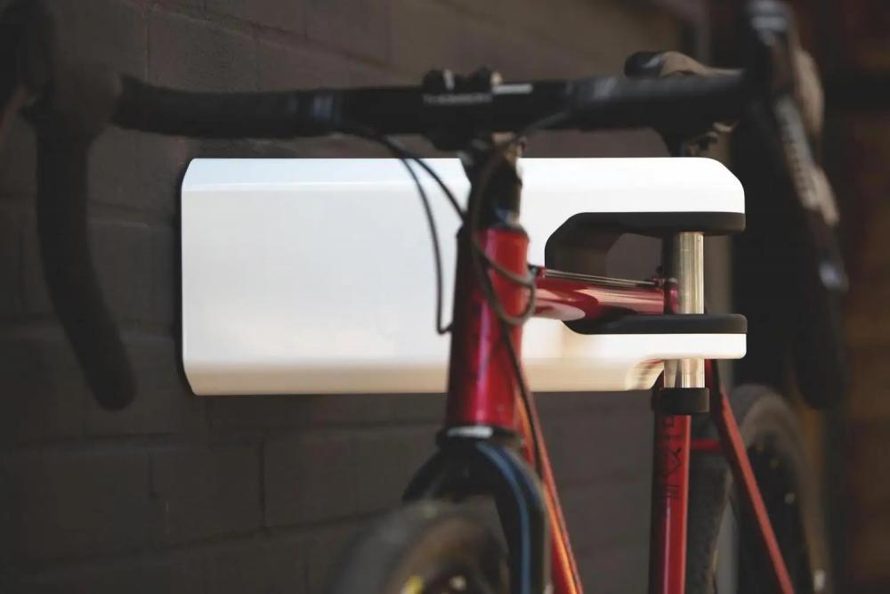 Hiplok AIRLOK Wandhalterung Fahrradschloss - abschließbarer Fahrrad Wandhalter aus gehärtetem Stahl - Sold Secure Diamond - weiß