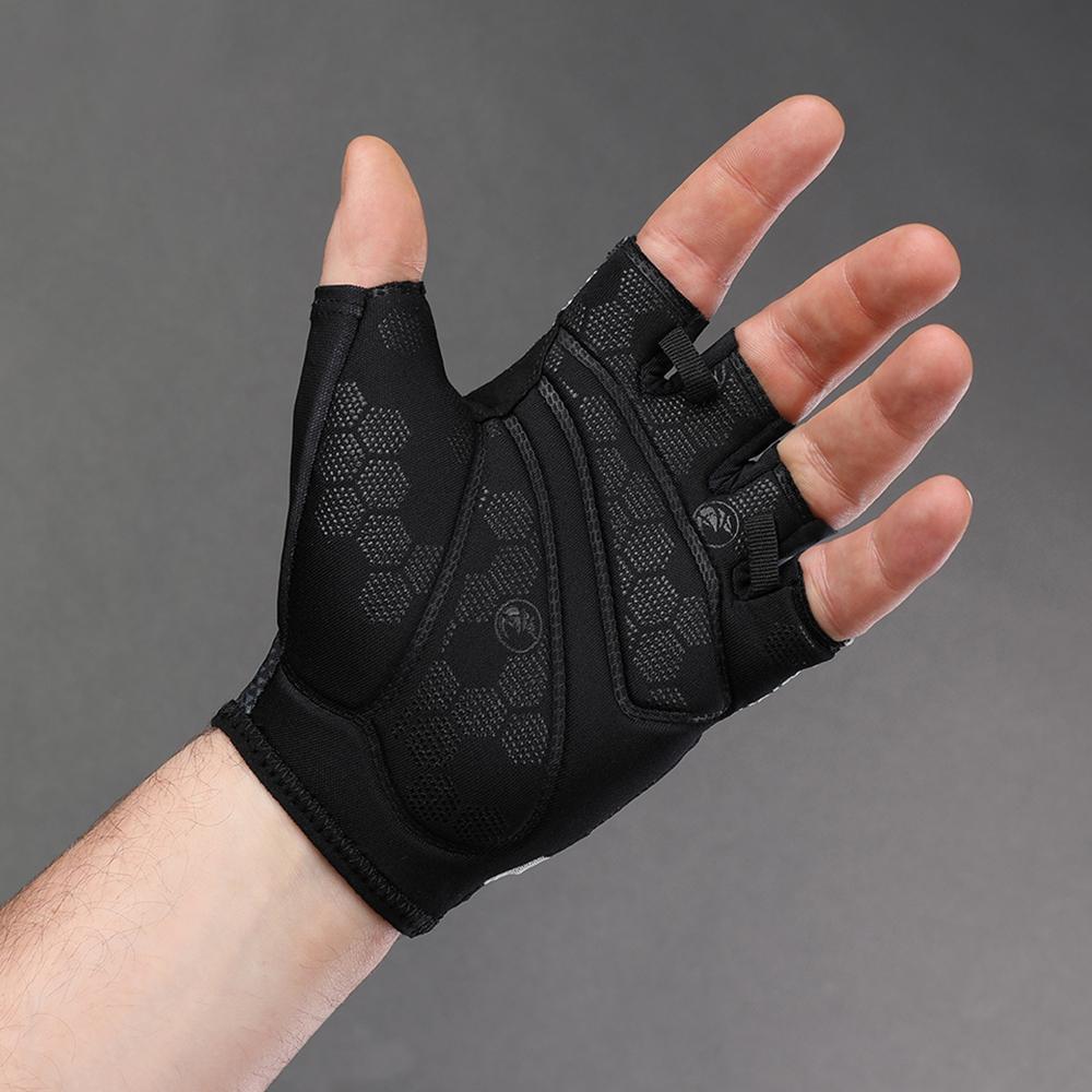 CHIBA Solar II - Radhandschuhe kurz, S, schwarz/schwarz, atmungsaktiv